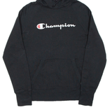 CHAMPION Mens Black Hoodie M