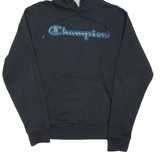 CHAMPION Mens Black Hoodie S