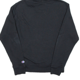 CHAMPION Mens Black Hoodie S