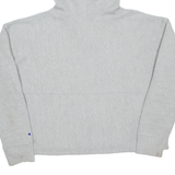 CHAMPION REVERSE WEAVE Cropped Womens Grey Hoodie XL