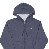 CHAMPION Mens Blue Hoodie Full Zip S