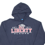 CHAMPION Mens Blue Hoodie USA M