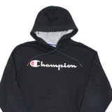 CHAMPION Mens Black Hoodie S