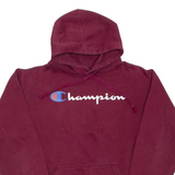 CHAMPION Mens Maroon Hoodie S