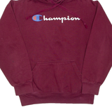 CHAMPION Mens Maroon Hoodie S