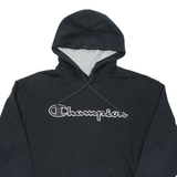 CHAMPION Mens Black Hoodie L