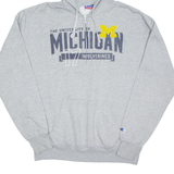 CHAMPION Mens Grey Hoodie USA L