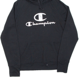 CHAMPION Womens Black Hoodie S