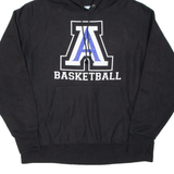 CHAMPION REVERSE WEAVE Mens Black Hoodie USA L