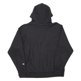 CHAMPION REVERSE WEAVE Mens Black Hoodie USA L