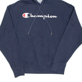 CHAMPION Mens Blue Hoodie S
