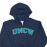 CHAMPION Mens Blue Hoodie Full Zip USA S