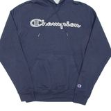 CHAMPION Mens Blue Hoodie S