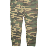 BERSHKA Camo Womens Trousers Grey Slim Skinny W26 L25