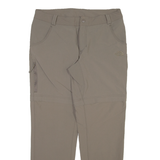 THE NORTH FACE Detachable Legs Womens Trousers Grey Straight Nylon W31 L28