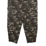 AMISU Camo Cargo Womens Trousers Green Relaxed Tapered W30 L26