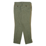 WORK NOT WORK Mens Trousers Green Regular Tapered W32 L31