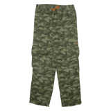 Camo Cargo Mens Trousers Green Regular Straight W28 L28
