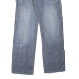 YES OR NO Mens Jeans Blue Relaxed Straight Stone Wash W34 L34