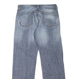YES OR NO Mens Jeans Blue Relaxed Straight Stone Wash W34 L34