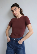 Organic Cotton Crew T-Shirt, Winter Berry