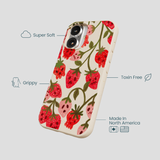 Seashell Strawboories iPhone 16 Case