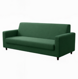 Anyseat 3-Seater Sofa Cover – Plain Green Style Slipcover for Living Room Chair Protection