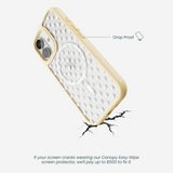 Clear Sugar Dots iPhone 17 Case With Sunbeam Ridge (MagSafe included)