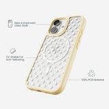 Clear Sugar Dots iPhone 17 Case With Sunbeam Ridge (MagSafe included)