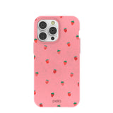 Bubblegum Pink Summer Berries iPhone 14 Pro Max Case