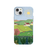 Powder Blue Sunny Countryside iPhone 14 Plus Case