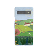 Powder Blue Sunny Countryside Google Pixel 7a Case