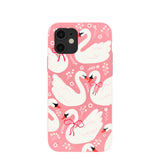 Bubblegum Pink Swan Garden iPhone 12/ iPhone 12 Pro Case
