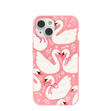 Bubblegum Pink Swan Garden iPhone 14/16e Case