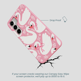 Bubblegum Pink Swan Garden Samsung Galaxy S25+(Plus) Case