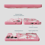 Bubblegum Pink Swan Garden Samsung Galaxy S25 Ultra Case