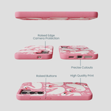 Bubblegum Pink Swan Garden Samsung Galaxy S25 Case