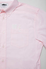 Salmon Pink Cotton Shirt for Men