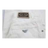 Giorgio Armani Jeans - 28W UK 8 White Cotton