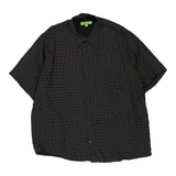 Tipo'S Checked Short Sleeve Shirt - XL Black Viscose Blend
