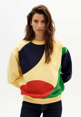 Sweatshirt Abstract Yellow