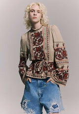 Blouse Ss24-082 Taupe