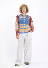 Blouse Rahi Blouse Blue-Orange