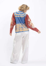 Blouse Rahi Blouse Blue-Orange