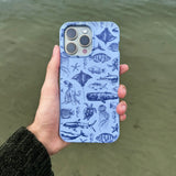 Powder Blue Marine Life iPhone 11 Pro Case