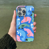 Electric Blue Sea Cows Google Pixel 9/9 Pro Case