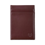 Slim Card Holder in Chestnut Brown