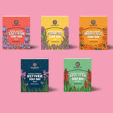 Massaging Soap Bar Collection Set with 3 Massaging Soaps