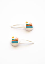 Snap hair clip set - Landscape