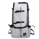 Anypet Medium Light Gray Pet Carrier Backpack with Pockets – Travel & Driving Bag for Medium to Large Dogs